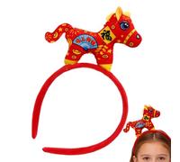 Générique Horse Year of the Horse Headband | Plush Headband Spring Costume for Various Occasions: Chinese New Year Celebrations, Family Photos