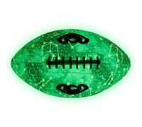 Générique Illuminated Football Balls,Illuminated Footballs,Size 6/9 Super Grip Night Football | Double Lace Up Lighted American Waterproof PU Leather Ball for Swimming Pool, J