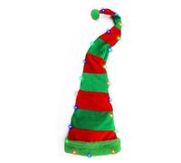 Générique Illuminated Santa Hat | 1 x Colourful LED Lights and Soft Fabric | Perfect for Parties, Schools and Celebrations, Christmas Hats, Men, Women and Festive Gift Idea