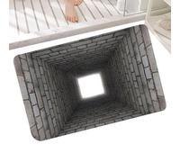 Générique Illusion Rug - 80 x 50 cm Funny Non-Slip Carpet | 3D Optical Illusion | for Birthday Halloween Parties New Year's Eve Home Entrance Living Room Bedroom