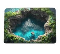 Générique Illusion Rug - Comfortable Plush Cushion with Puddle Pattern, 3D Illusion Floor Protection - For Indoor Outdoor Entrance Living Room Bedroom Garden Kitchen Bathroom Work