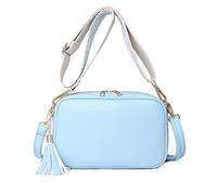 Générique In Case Ladies Messenger Shoulder Bag Multiple Colors Small Leather Shoulder Bag Men's Accessory, Blue, One Size
