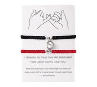 Générique In mm Connected Bangle Beads Jewelry Bracelets His And Hers Adjustable 8 Love Heart Bracelet Jewelry Couple Bracelet Rings, one size, Metal, No Gemstone