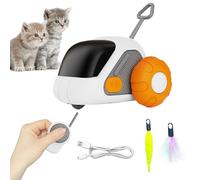 Générique Indoor Cat Toys | Fun Electronic Remote Control | Automatic Cat Toy for Medium and Large House Indoor Outdoor Garden Yard