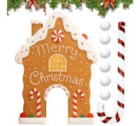 Générique Indoor Golf Game - Reusable Funny Christmas - Holiday Gingerbread Golf Set Party Games - for Teens Adults Family Living Room Outdoor Party Gatherings Events Celebration