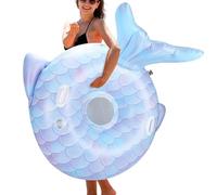 Générique Inflatable Swimming Pool Swim Floats for Adults - Inflatable Water Chair Mermaid Tail | Floating Chair with Cup Holder and - for Swimming Water Beach Lake Party Games River Summer