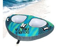 Générique Inflatable Towed Buoy - Nautical Fun for Two | Thickened & Wear-resistant Fabric Cover | for Rafting, Wakeboarding & Swimming at the Lake or River | for Teens and Adults