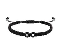 Générique Initial Armband Damen | Pärchen Armbänder mit Herz | Verstellbares Herren Initial Armband | Initial Letter Bracelet | Bracciale Iniziale Coppia | Pulsera de Iniciales | For Boys Girls 2026