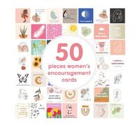 Générique Inspiring Cards with Quotes, ENCORPAGE | 50x Forces of Encouragement Motivation Notes Cards - Inspiring, Positive, Friendly Quotes for Women and Women