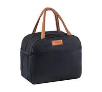 Générique Insulated Lunch Bag 27 x 16 x 22.5 cm - Portable Waterproof Cooler Lunch Bag | Large Volume Picnic Work School Outdoor with Drink Pocket Aluminium Film