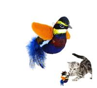 Générique Interactive Bird Cat Toy - Plush Chirp Bird Cat Toy | Automatic Tweet Bird, Electronic Grumpy Cat Toys for Kitten, Bored Cats, Home
