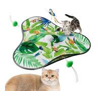 Générique Interactive Cat Toy - 2 in 1 Pet Games with Automatic Rolling, Automatic Cat Toy - for Home Travel Training Simulation Hunting Exercise