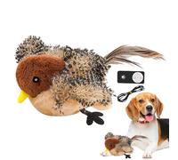 Générique Interactive Cat Toy Bird Toy Automatic Singing Bird Cat Toy with Feather Tail USB Rechargeable Cat Toys for Cat Bird Squeaking