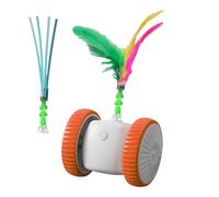 Générique Interactive Cat Toy,Intelligent Motion Sensing Cat Game with Feathers | Intelligent Kitten Sensor Toy | Exercise Training Anti Boredom Indoor Entertainment
