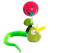 Générique Interactive Cat Toy - Interactive Plush Toy with Sound for Feline Awakening, Touch Activated Retractable Cord Pet Supplies, Play Activities for Exercise