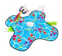 Générique Interactive Cat Toy, Rechargeable Silent Game with Movable Hidden Lures, 3 Speeds for Mobiles Cats with Butterfly - for Corner Apartment Play Area Living Room Kitchen