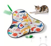 Générique Interactive Cat Toy - Silent Play with Moving Hidden Lures | Rechargeable Stimulating Cat Toys | for Living Room Corner Play House