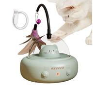 Générique Interactive Cat Toys, Automatic Motion-Activated Feather Toy Cats, Pet Accessories for Mental Stimulation, Boredom Relief, Hunting Playtime, Perfect Home, Birthday, Holiday