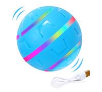 Générique Interactive Dog Ball, USB Rechargeable Shake Pet Ball with LED Lights, Vibrating Active Rolling Dog Toy, Indoor Fun for Small, Medium and Large Breeds, 3.15 x 3.15 inches