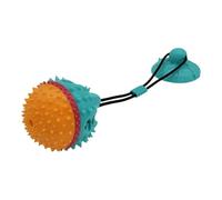 Générique Interactive Dog Chew Toy with Suction Cup for Aggressive Pets, Tug-of-War Treat-Dispensing Entertainment, Soft Ball for Teeth Cleaning, Soothing Companion for Puppies and Dogs