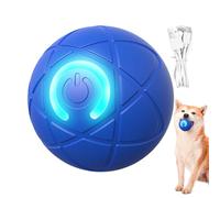 Générique Interactive Dog Rolling Ball | 1 x USB Rechargeable Electric Toy with LED | Automatic Active Ball | Ideal for Medium Large Small Dogs, Indoor Outdoors, Hard Floor Mats, Residence