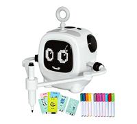 Générique Interactive Learning Robot, Rechargeable Painting Toy, Drawing Robot with Card Markers, Art with Fun Activities, Stick Toy, Educational for Ages 3 to 3