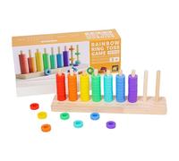 Générique Interlocking Games, Educational Wooden Games on Colors | Stacking and Assortment Sensory Toy - for Girls Boys Classroom Home Room Party