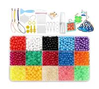 Générique Iron on Beads Kit | Glow in the Dark Activity for Fine Motor Skills | Set of Water Adhesive Beads for DIY | Children's School Hobby Creative Birthday Decoration