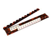 Générique Jordblandning för Krukor | Portable Acrylic Organizer Mahjong Stand with Tortoise Pattern with Push Button | for Game Room Family Meeting Travel Community Center Senior Players