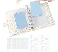 Générique Journal Notepad | 5 Ring Stationery With Heart Charm - M5 Notebook for Collage and Album - For School Home Dorm Classroom Study Room Girls Women Teens