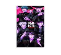 Générique K-pop 2025 Demon Hunters Movie Poster Saja Poster Decoration Painting Canvas Wall Art Living Room Poster Bedroom Painting Birthday Holiday Gift 12 x 18 inches (30 x 45 cm)