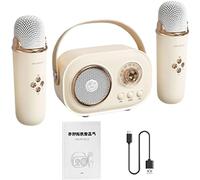 Générique Karaoke Machine Portable Karaoke Speaker | Home Entertainment Karaoke Speaker, Compact Karaoke Speaker with Charging Cable, Karaoke Speaker