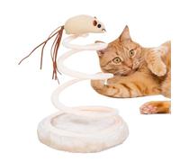 Générique Katzen Federspielzeug - Katzen-Trainingsspielzeug | Beschäftigungsspiel Mit Mäusejagd-Aktivitäten | Haustierbedarf Für Das Spielen Im Haus Für Kätzchen Go Rassen Feder Spielzeugs