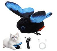Générique Katzenspielzeug | Interaktiv Schmetterlings-Design USB | Interaktives Katzenspielzeug mit flatterndem Schmetterlingsdesign - fördert Jagdinstinkte, Bewegung und Beschäftigung für Woh