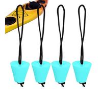 Générique Kayak Hole Plugs - Universal 4 Pieces with Strap, Diameter 4 cm, Kayak Drainage Plug - for Canoeing, Assault Boats, Beginners and Experienced Paddlers