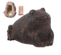 Générique Key Cover for Outdoor | Secret Toad Figurine to Conceal Objects | Resin Secret Hiding Figurine for Garden, Terrace, Lawn Fence, Balcony, Coin, Jewellery and Objects