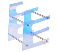 Générique Keyboard Display Stand 3 Tier Mechanical Keyboard Storage Rack, Acrylic Keyboards Holder Organizer for Three Mechanical Keyboards, Colorful Desktop Display Shelf for Setup and Office Desk
