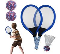 Générique Kids Badminton Racket | Tennis & Badminton Training Racket - 1 Pair with Ball And Steering Wheel for Parent Child Interaction Park