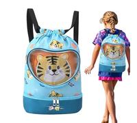 Générique Kids Swimming Bag - Lightweight Cartoon Dry Wet Separated Drawstring Pool Accessories | Waterproof Swim Bag | Kids Swimming For Camping Travel Beach School Use Activities Sports Gym