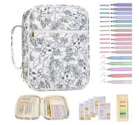 Générique Kit Studio Bibbia - Strumenti Apprendimento Con Custodia Evidenziatori Penne | Segnalibri Etichette | Studio Scritture Lettura Chiesa Organizzazione Appunti
