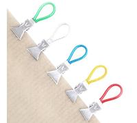 Générique Kitchen Tea Towel Clips | 5 Pieces Multi Coloured - Small Metal Tea Towel Clips | for Home Cooks, Office, Apartment, RV, Dorm, Closet, Laundry Room, Bedroom,