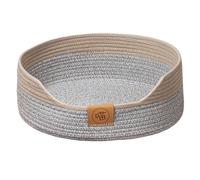 Générique Kitten Beds for Indoor Kittens - Soft Cat Sleeping Bed with Cotton Rope Design, Durable Washable Pet Donut Cushion, Calming Nest Cats & Dogs | Home Comfort, Reduction, Scratch Friendly,