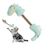 Générique Kitten Teething Toys, Little Dinosaur Cat Plush Toy, Interactive Pets Puzzle, Pet Chew Ball, Teething Sticks for Indoor Feline Entertainment and Mental Stimulation, 11.02 inches