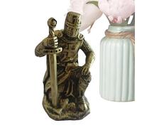 Générique Knight's Statue - Historical Resin Desk Sculpture - Medieval Decor for Office, Garden, Direction Frame, Study, Library, Work Table, Home