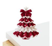 Générique Knitting Kit - Easy Crochet Set for Beginners, Handmade Christmas Tree Project, Art and Leisure Supplies, Ideal for Adults, Teens, Enthusiasts, Friends, the