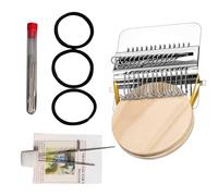 Générique Knitting Kit - Portable Wooden Quick Repair Kit for Sewing Fabric Pieces Socks - For Beginners Women Mothers Lovers Creative Leisure Clothes