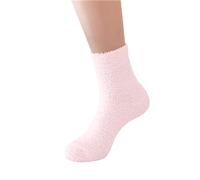 Générique Ladies Blue Fluffy Comfortable Ski Socks Warm Soft Plush Winter Socks for Sleeping at Home Thermal Translucent, Pink, One Size
