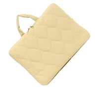 Générique Laptop Case, Laptop Protector with Handle | PC Pouch | For School Travel Business Work Studies University Tablet Men Women Teens, Yellow Beige, Se référer à la description
