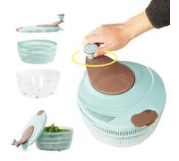 Générique Large Capacity Lettuce Spinner with Manual and Reusable Crank, Vegetable Washer, Salad Dryer, Centrifuge, for Washing, Baking, Service, Storage, Mixing, Home and Restaurant