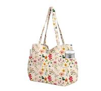 Générique Large Capacity Multi-Pocket Zip Work Tote Bag | Shoulder Bag For Professionals Teachers Moms Daily Trips School Park Picnic